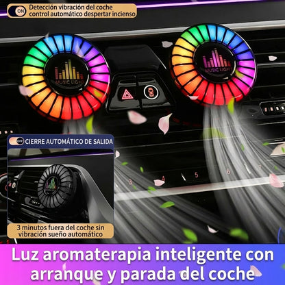 Luz LED para Coche Sincronizada con Música y Ambientador
